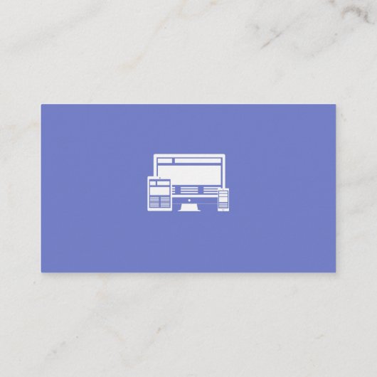 Webmaster & Web Developer Carte de visite (Dos)