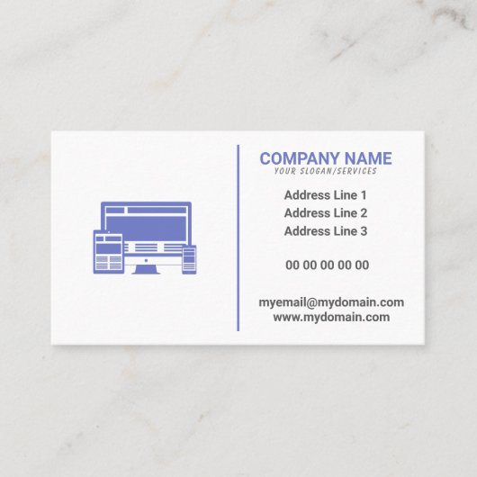 Webmaster & Web Developer Carte de visite (Devant)