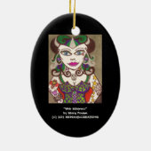 "Webmistress" Keramisch Ornament (Achterkant)