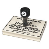 Webontwerper met naam, adres, enz rubberstempel (Stempel)