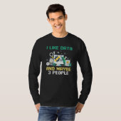 Webontwikkelaar Coder Codering Ik Hou Van Gegevens T-shirt (Voorkant volledig)