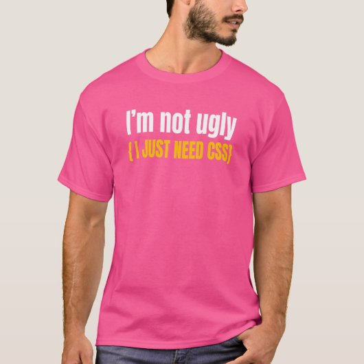 Webontwikkelaar Css-website programmeur Coder Comp T-shirt (Voorkant)