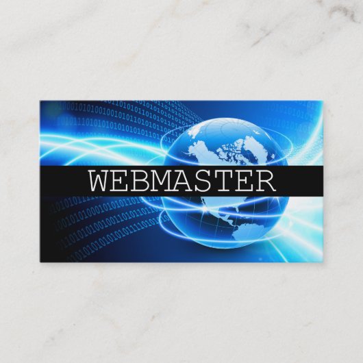Webontwikkelaar Master Designer Computer Tech Visitekaartje (Voorkant)