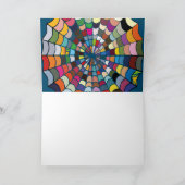 Webpatroon met meerdere kleuren vervormde spin kaart (Binnen)