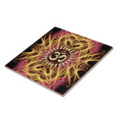 Webs de fractale de carreau de céramique d'Aum (Côté)