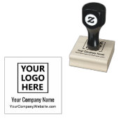 Website bedrijfsnaam professionele Logo Rubberstempel (Gestempeld)