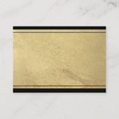 Website Elegant Black and Gold Wedding Enclosure C Informatiekaartje (Achterkant)