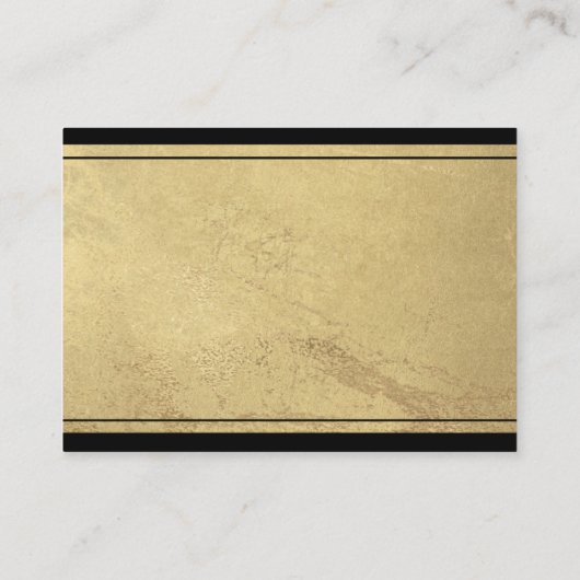 Website Elegant Black and Gold Wedding Enclosure C Informatiekaartje (Achterkant)
