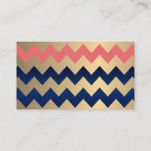 Website koraal- en marineblauw goudhart informatiekaartje (Achterkant)