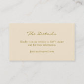 Website  lente - roze groene bruiloft informatiekaartje (Voorkant)