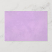 Website lila Paars Roos Elegant Weddenschap Informatiekaartje (Achterkant)