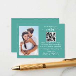 Website met minimalistische eenvoudige QR-foto Bla Informatiekaartje