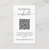Website met minimalistische QR-code Informatiekaartje (Voorkant)