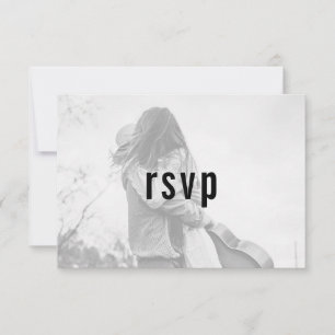 Website Moderne Minimalistische Eenvoudige Foto RS RSVP Kaartje