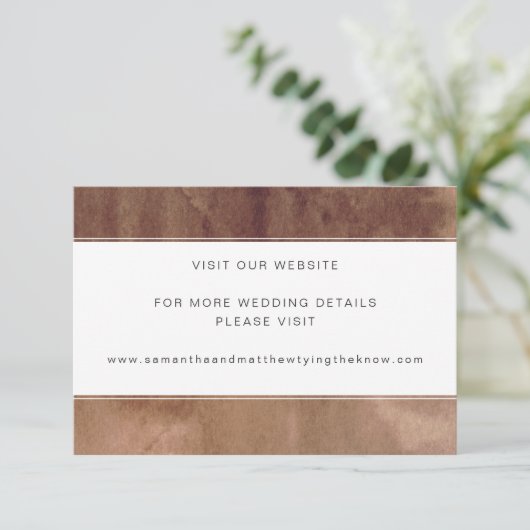 Website of andere informatie. Aardse Waterverf Informatiekaartje (Staand voorkant)