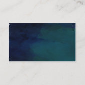 Website over blauwe, marineuze en groene bruiloft  informatiekaartje (Achterkant)