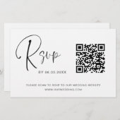 Website over budgettaire QR-code RSVP-bruiloft (Voorkant / Achterkant)