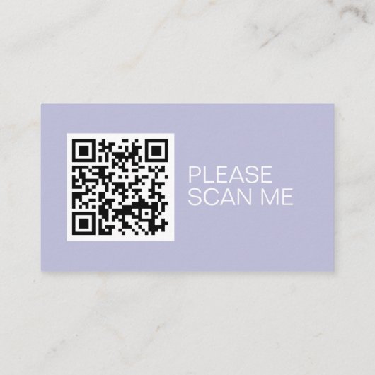 Website QR-code minimale peperrand eenvoudige brui Informatiekaartje (Achterkant)