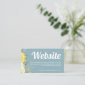 Website QR Code yellow waterverf modern eenvoudig Informatiekaartje (Staand voorkant)