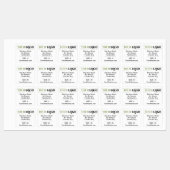 Website Square White Garment Care Instruction Size Labels (Vel)