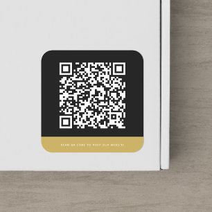 Website toevoegen QR-code Aangepaste contrastkleur Vierkante Sticker