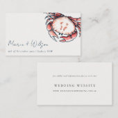 Website van de Rode marine onderwaterkrab Plaatskaartje (Voorkant / Achterkant)