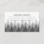 Website van Grey Forest Range Woodland Wedding Informatiekaartje (Voorkant)
