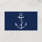 Website van het anchor bruiloft van het witte zeem informatiekaartje (Achterkant)