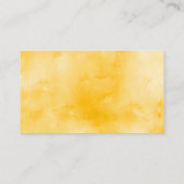 Website van het huwelijk Navy Blue en Yellow Flora Visitekaartje (Achterkant)