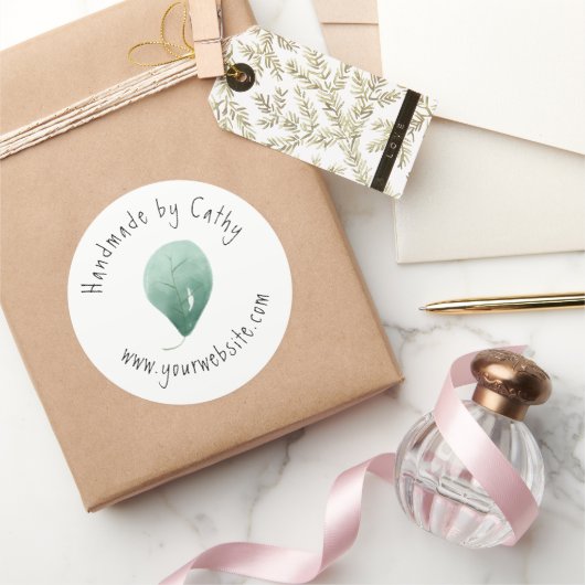 Website van Leaf Small Craft Ronde Sticker (Geschenken)