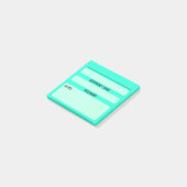 Website Wachtwoord Post-it Notities (Blauwgroen) Post-it® Notes (Schuin)