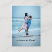 Website zeestrand Blue Seashell-register Informatiekaartje (Achterkant)