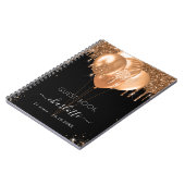 Website zwarte goudglitter naam notitieboek (Linkerzijde)