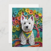 Websitepapier Quilling Feestdagenkaart (Voorkant / Achterkant)