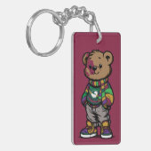 Webster Bear Sturge-Weber Acrylic Keychain (Voorkant Links)
