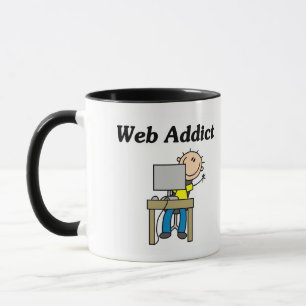Webverslaafde T-shirts en cadeaus Mok