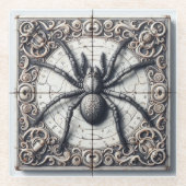 webwever glazen onderzetter (Voorkant)