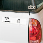 Weckpot: Hoop en verandering Bumpersticker (Op Truck)