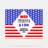 Wed, White & I Do Patriotic Mariage Event (Recto)