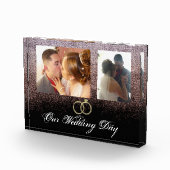 Weddag Chic Faux Glitter Double Fotoblokken (Rechts)