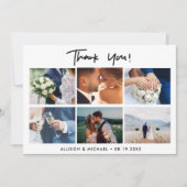 Weddag Foto Collage Hartelijk dank Bedankkaart (Voorkant)