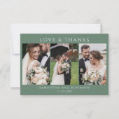 Weddag Foto Collage Hartelijk dank Notitiekaartje (Voorkant)