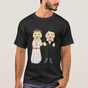 Weddag Gehuwde hond Dierenfokker T-shirt