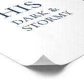 Weddag Handtekening Cocktails Poster (Hoek)