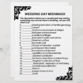 WEDDAG MISHMASH GAME PAPIER BRIEFHOOFD (Voorkant / Achterkant)