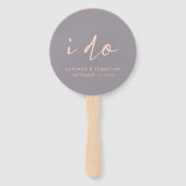 Weddag Modern legant script dat ik grijs maak Handwaaier (Voorkant)