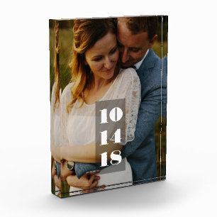 Weddatumfoto Fotoblokken