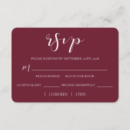 Wedded Bliss RSVP-kaart RSVP Kaartje