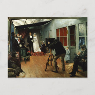 Wedden bij de fotograaf 1878-9 briefkaart