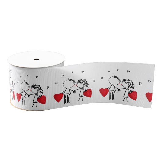 Wedden, dag Valenine, liefde Grosgrain Lint (Spoel)